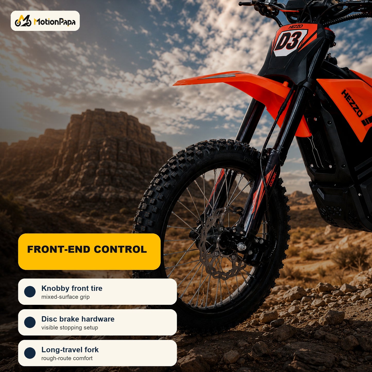 Drogon — Extreme-Terrain Dirt E-Moto D3